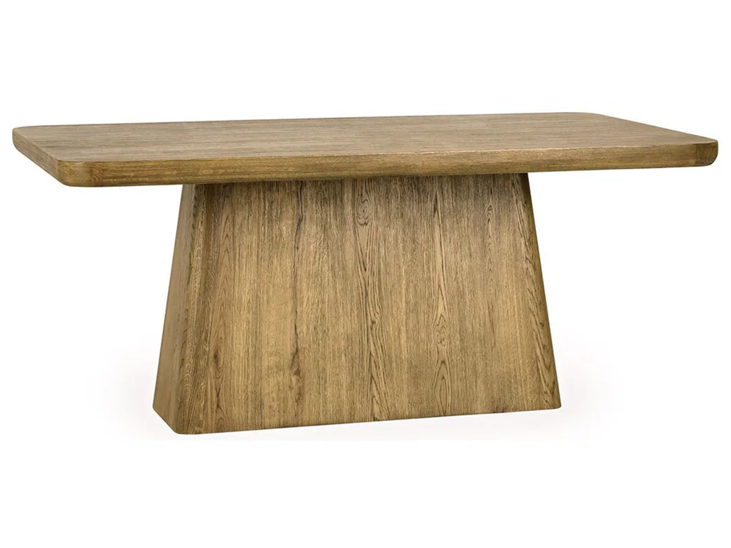 Orlando 71" Solid Wood Rectangle Dining Table - Light Brown - image 1