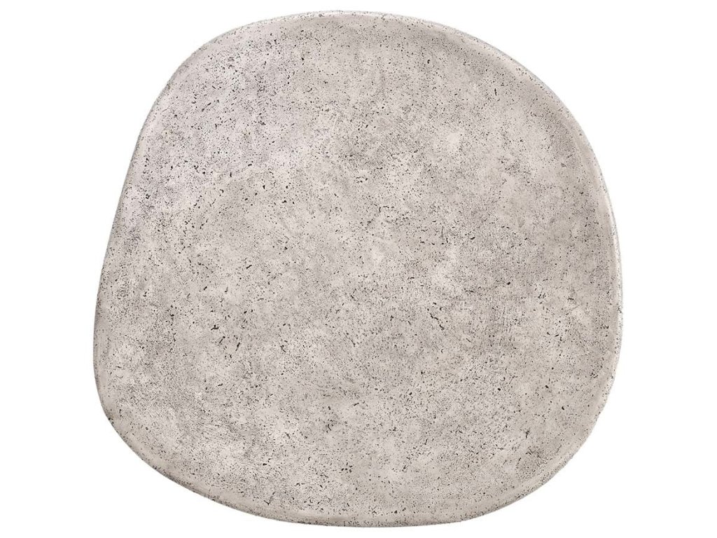 Britney Outdoor Round Coffee Table - Light Gray - image 2