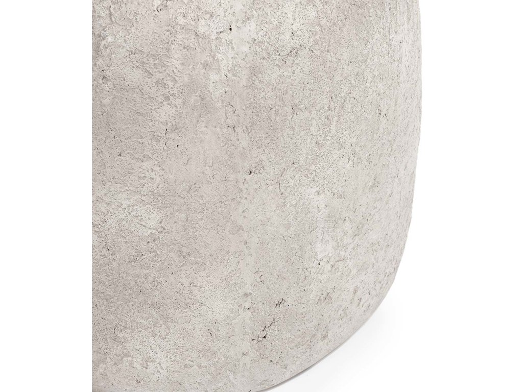 Britney Outdoor Round End Table - Light Gray - image 2