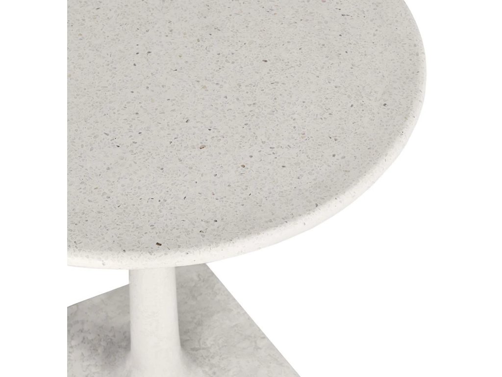 Paulina Outdoor Round Bistro Table - White - image 2