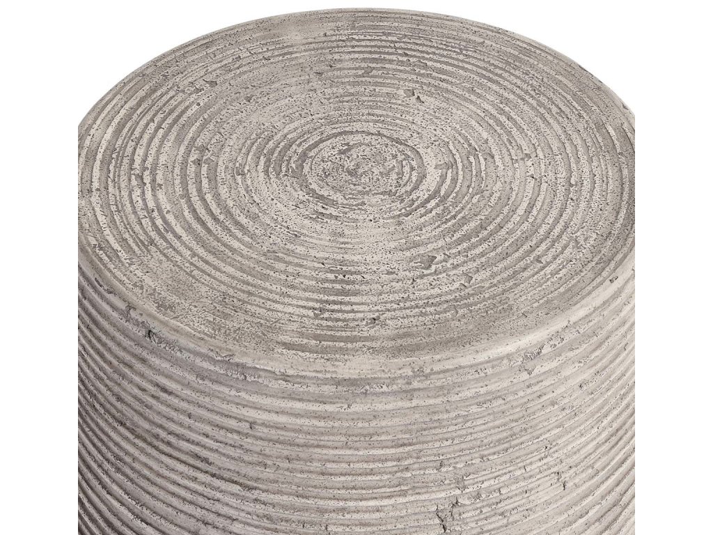 Nellie Outdoor Round End Table - Light Gray - image 1