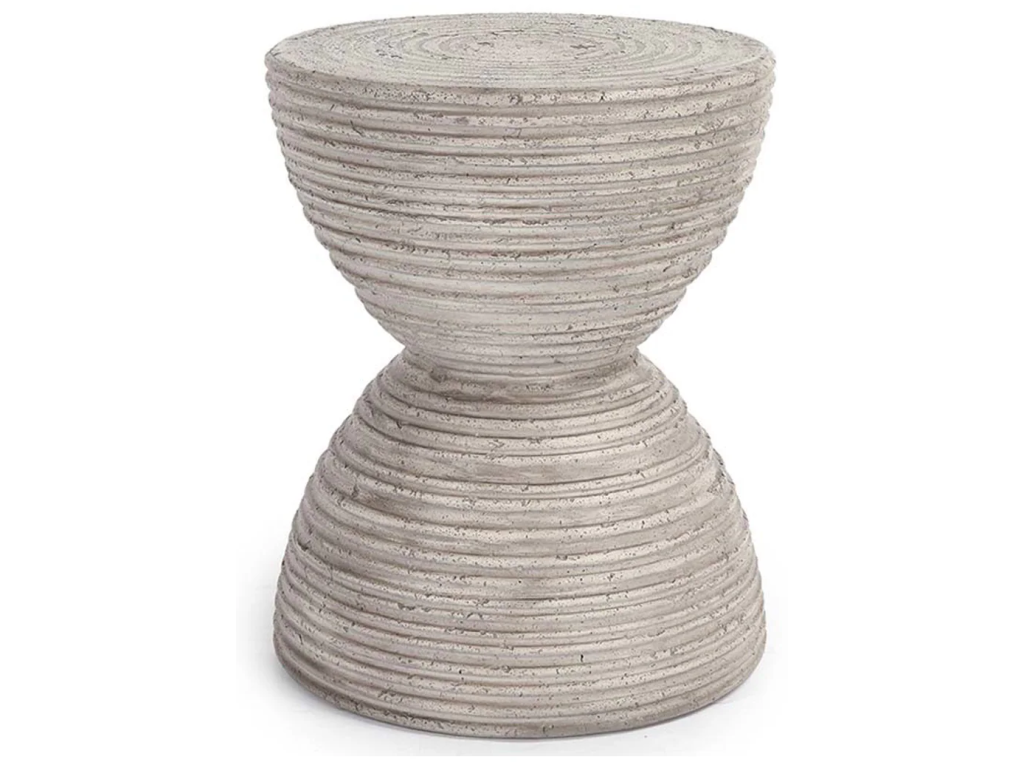 Corey Outdoor Round Accent Table - Light Gray - main image