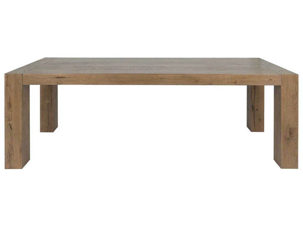 Kingston Solid Wood Rectangle Dining Table - Cafe Brown - main image