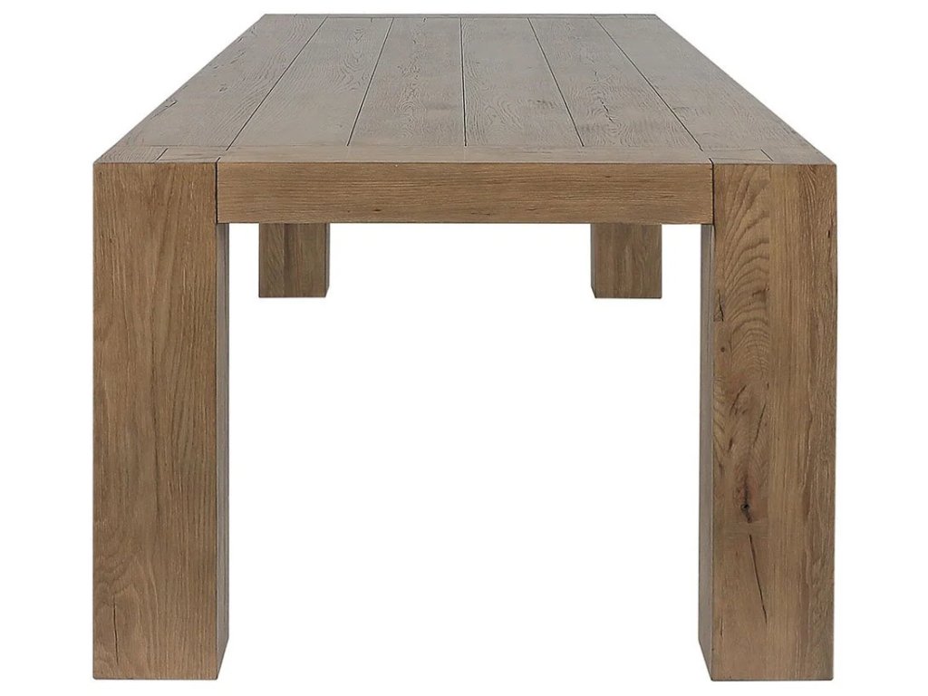 Kingston Solid Wood Rectangle Dining Table - Cafe Brown - image 2