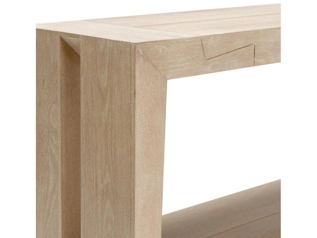 Troy Solid Wood Rectangle Console Table - Aged Cream - image 3