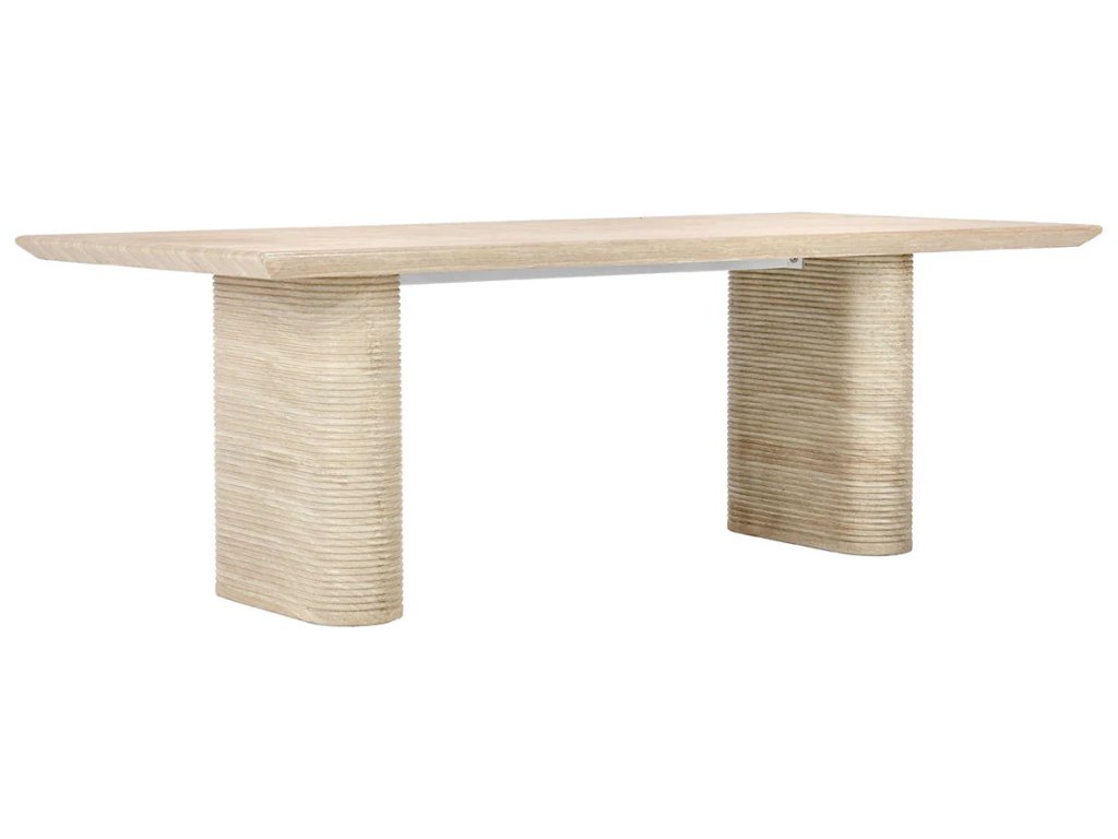 Aiden Outdoor Rectangle Dining Table - Beige - image 1