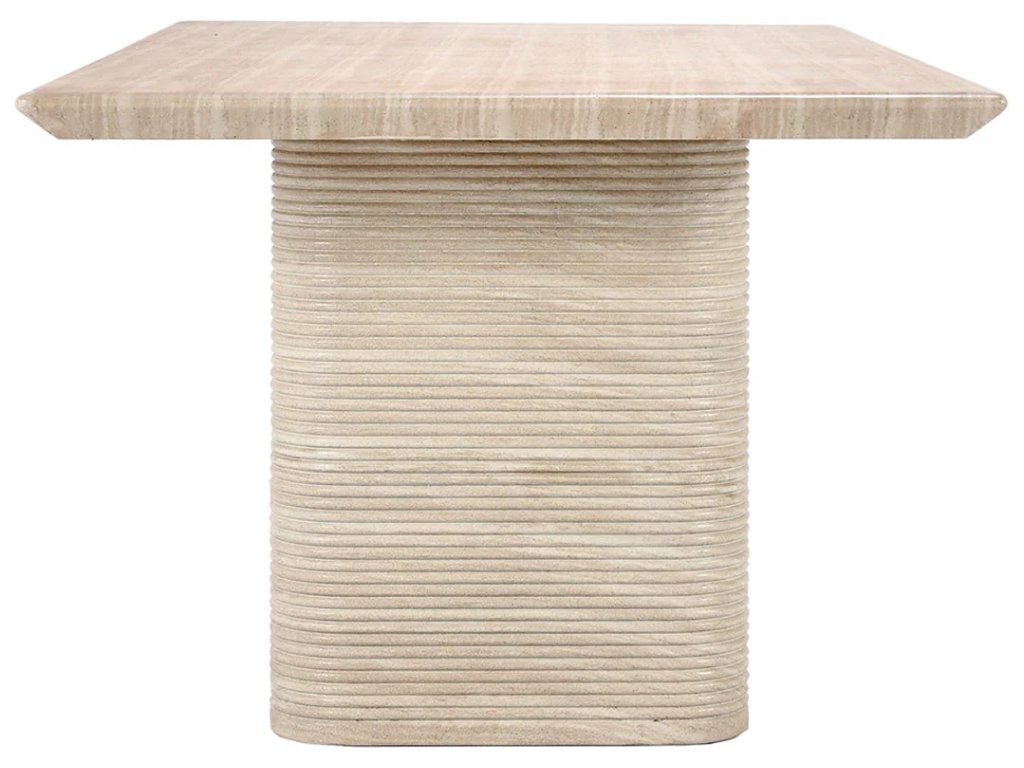 Aiden Outdoor Rectangle Dining Table - Beige - image 2