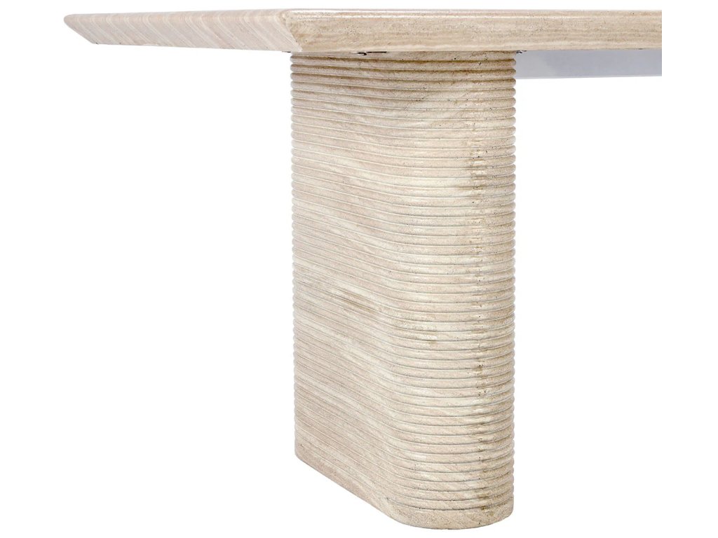 Aiden Outdoor Rectangle Dining Table - Beige - image 4