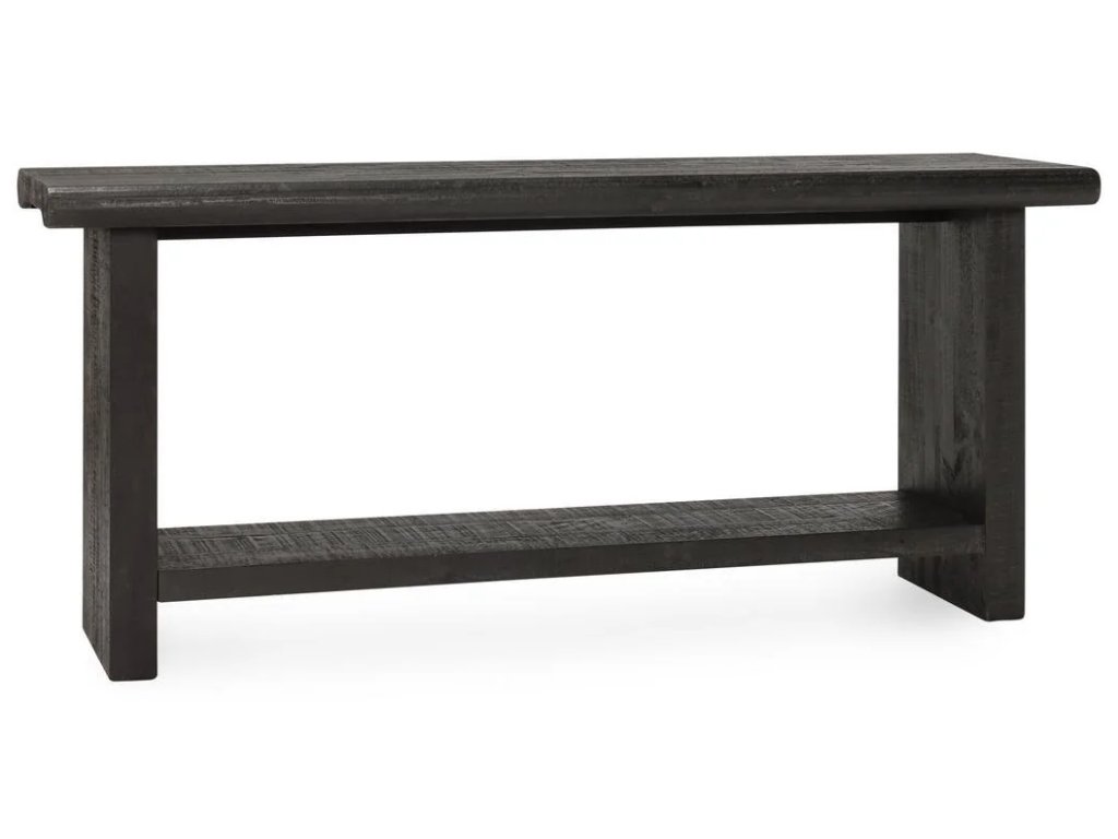Larson Solid Wood Rectangle Console Table - Carbon Black - main image