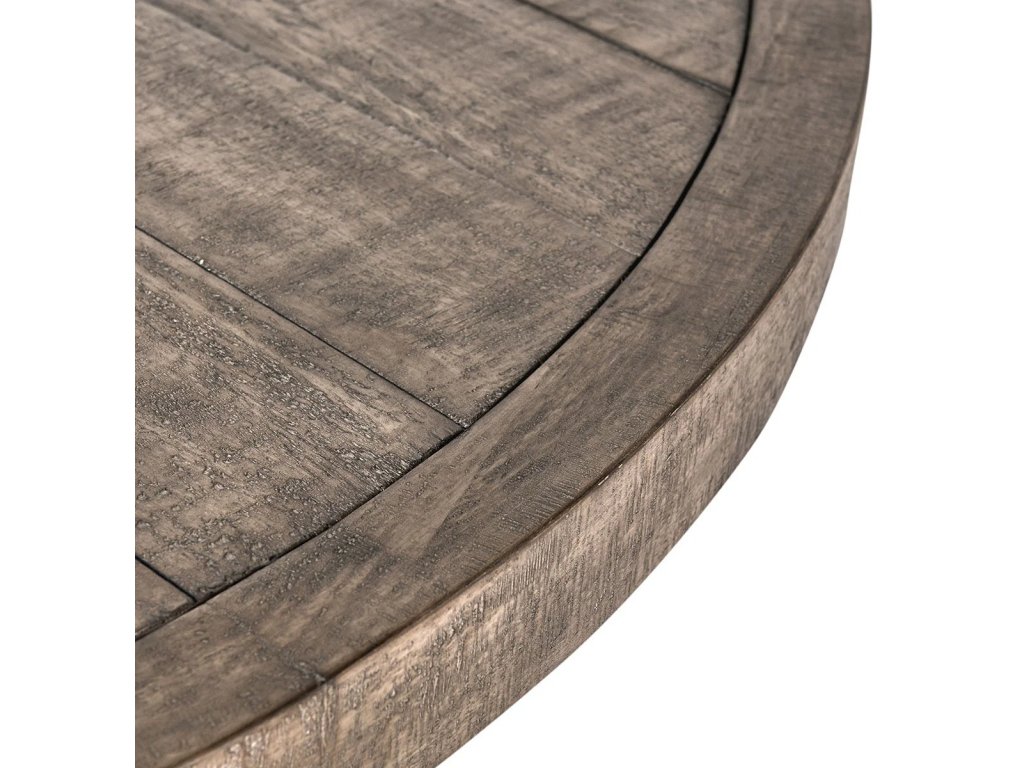 Rosemount Solid Wood Round Dining Table - Aged Brown - image 2