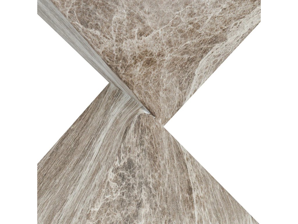 Adler Outdoor Concrete Accent Table - Brown/Ivory - image 4