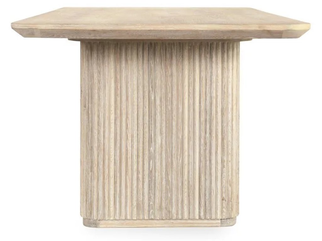Vander Solid Wood Rectangle Dining Table - Cream Washed - image 2
