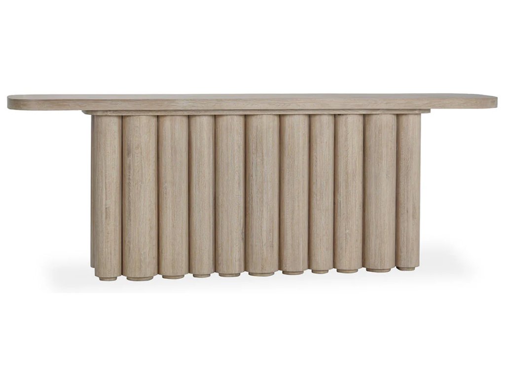 Tiber Solid Wood Rectangle Console Table - Cream Washed - main image
