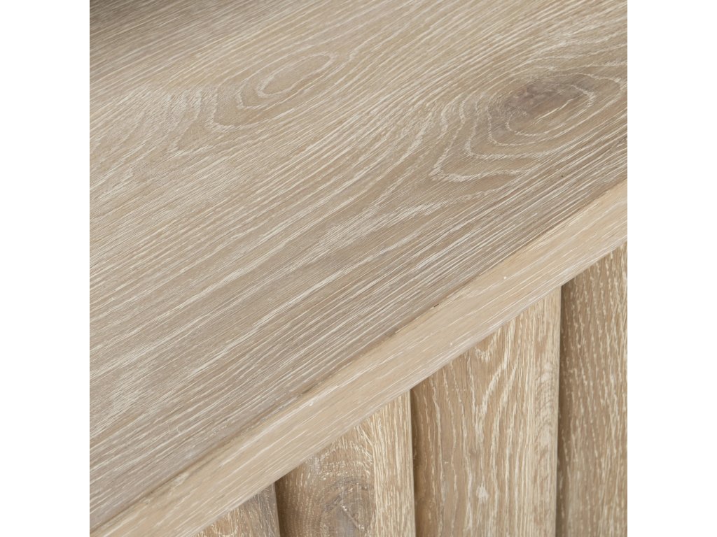 Tiber Solid Wood Rectangle Console Table - Cream Washed - image 3