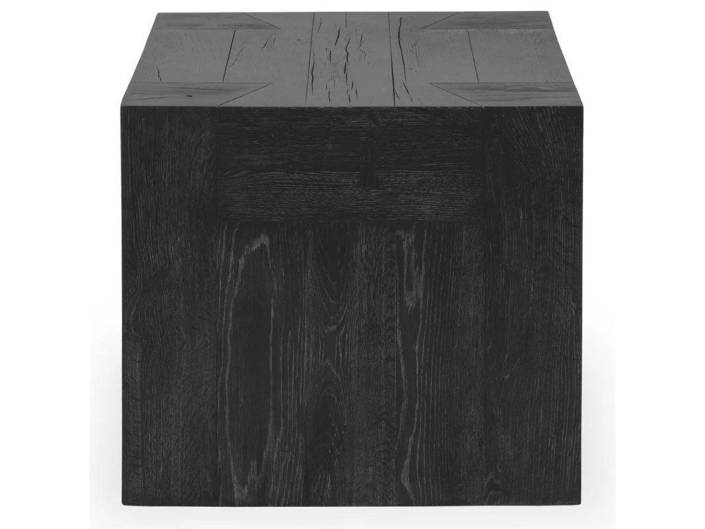 Bristol Solid Wood Square End Table - Aged Black - main image