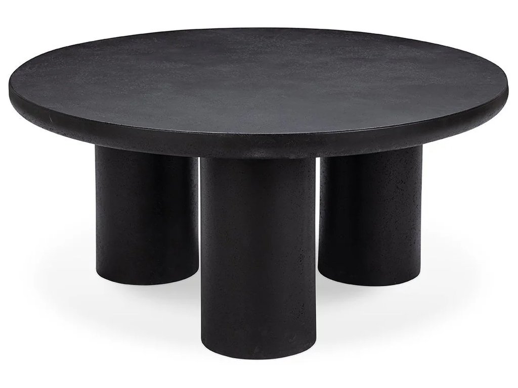 Anzio Outdoor Round Coffee Table - Black - main image