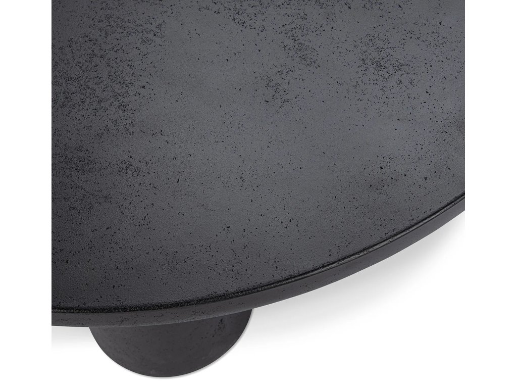 Anzio Outdoor Round Coffee Table - Black - image 2