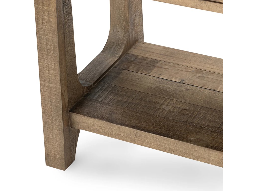 Talladega Solid Wood Rectangle Console Table - Natural Pine - image 5