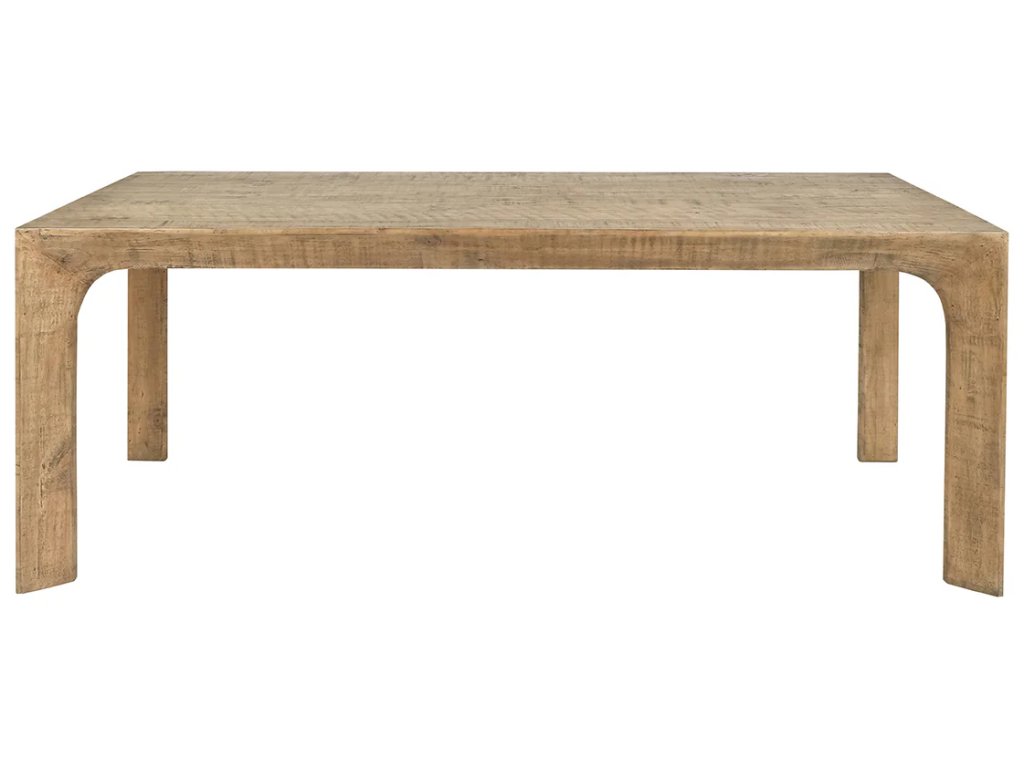 Crest Solid Wood Rectangle Dining Table - Warm Natural - main image
