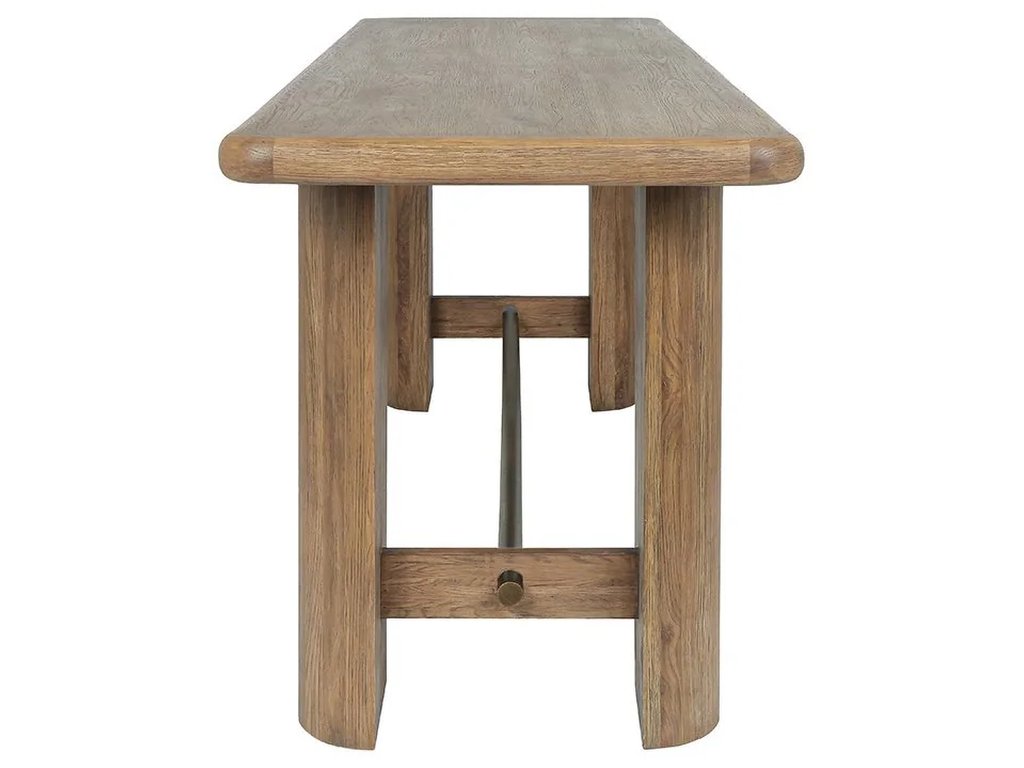 Tacoma Solid Wood Rectangle Gathering Table - Tawny Brown - image 2