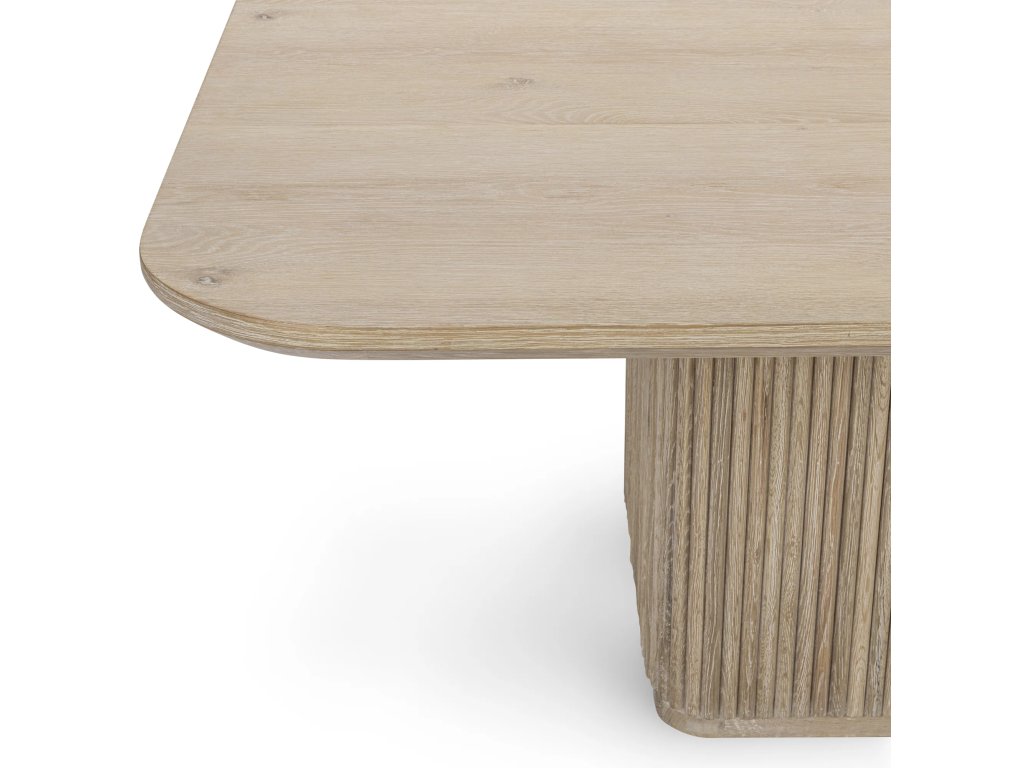 Vander Solid Wood Square Dining Table - Cream Washed - main image