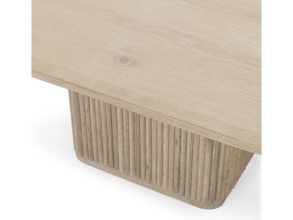 Vander Solid Wood Square Dining Table - Cream Washed - image 3