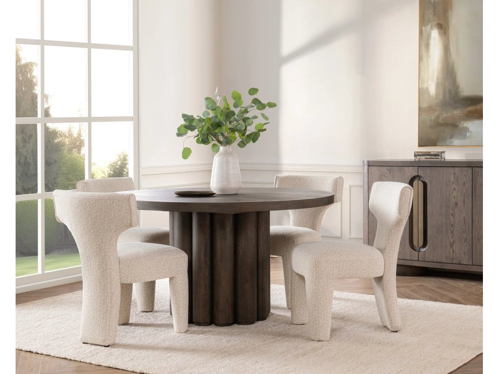 Tiber Solid Wood Round Dining Table - image 6
