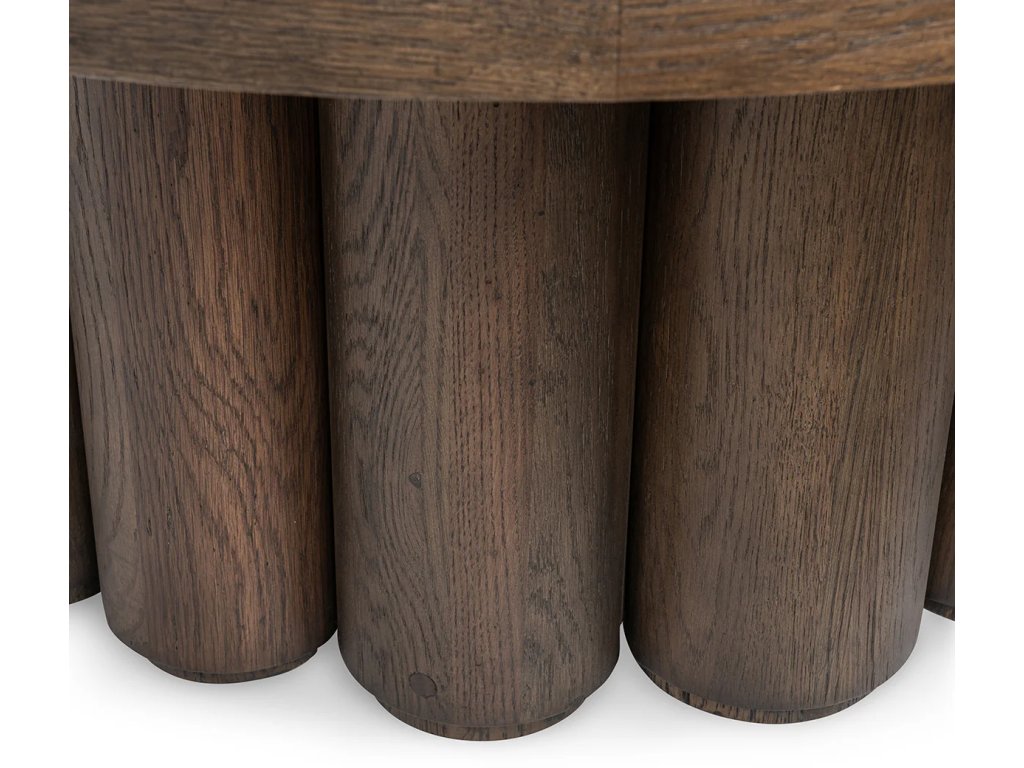 Tiber Solid Wood Round Coffee Table - image 1