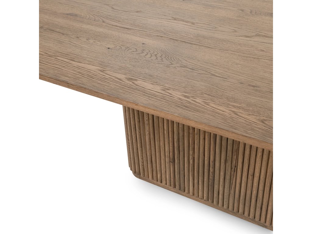Vander Solid Wood Square Dining Table - Tawny Brown - image 1