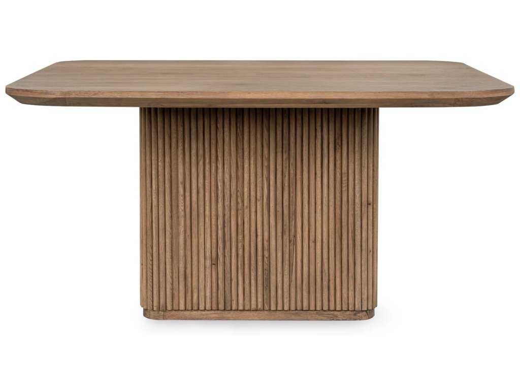 Vander Solid Wood Square Dining Table - Tawny Brown - main image