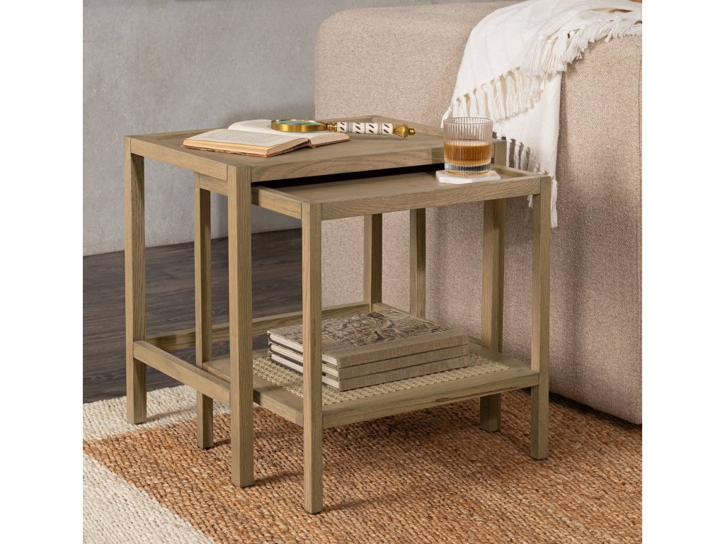 Devin Solid Wood Nesting Accent Tables - image 11