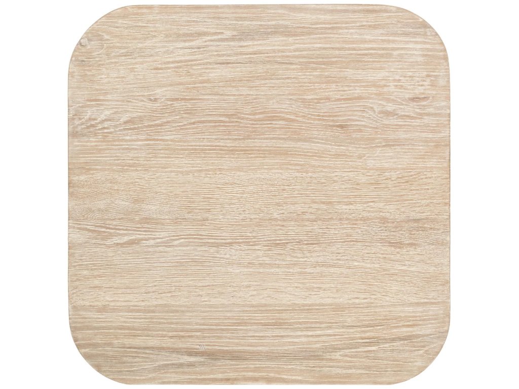 Vander Solid Wood Square End Table - Cream Washed - main image
