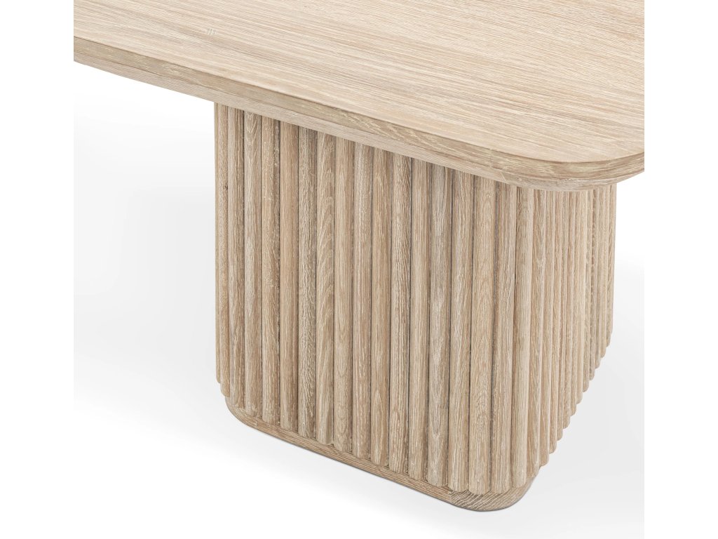 Vander Solid Wood Square End Table - Cream Washed - image 3