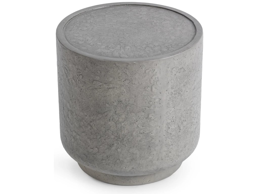 Sania Outdoor Round Accent Table - Dark Grey - image 1