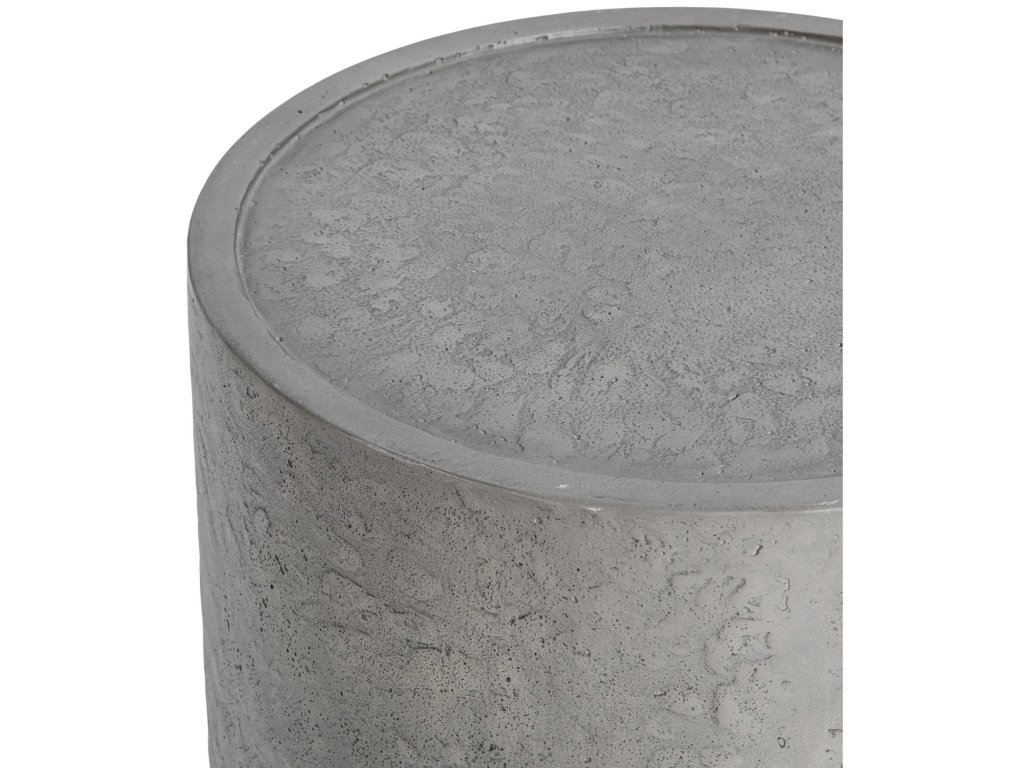 Sania Outdoor Round Accent Table - Dark Grey - image 2