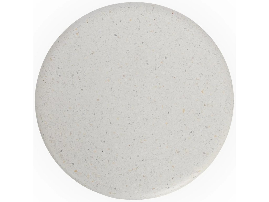 Nysa Outdoor Round End Table - White - image 2