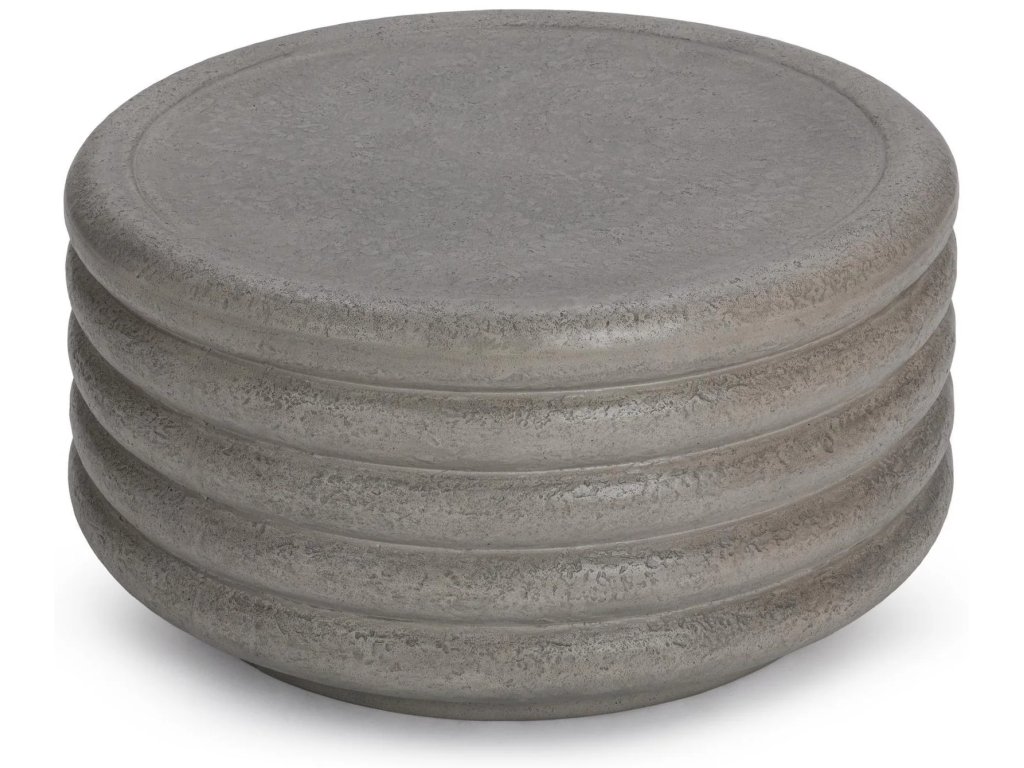 Reva Outdoor Round Coffee Table - Dark Gray - image 1
