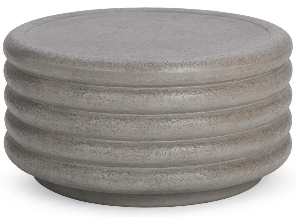 Reva Outdoor Round Coffee Table - Dark Gray - main image