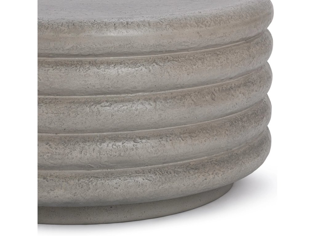 Reva Outdoor Round Coffee Table - Dark Gray - image 3