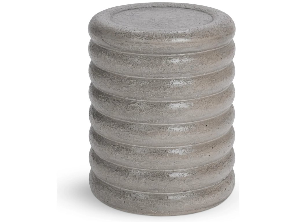 Reva Outdoor Round End Table - Dark Gray - main image
