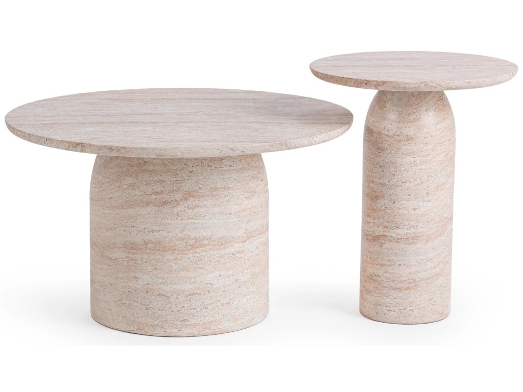 Sana Outdoor Round Coffee Table - Beige - image 2