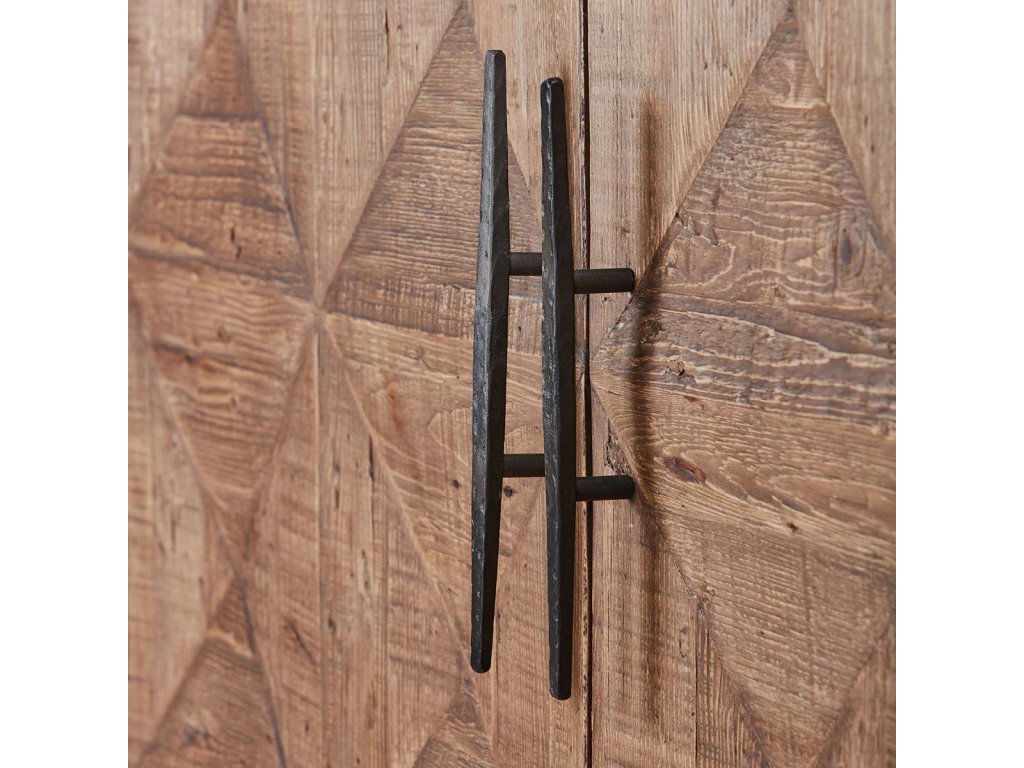 Elani Solid Wood 4Dr Cabinet - Brown - image 3
