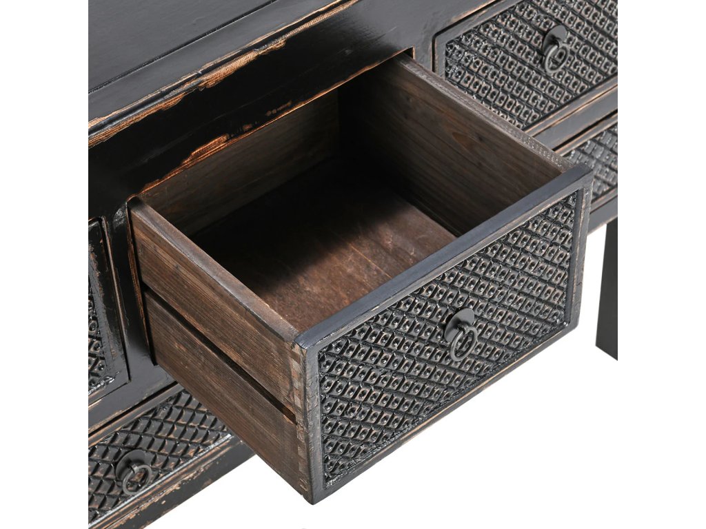 Lahey Solid Wood 11Dwr Rectangle Console Table - image 5