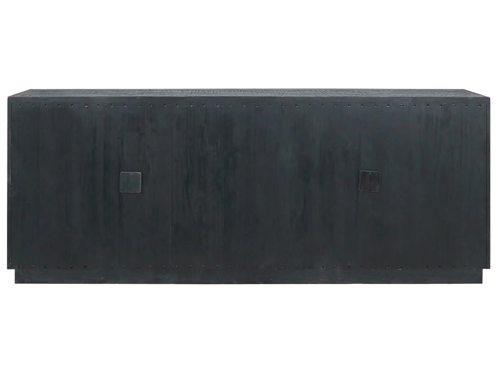 Larson Solid Wood 4Dr Cabinet - Carbon Black - image 4