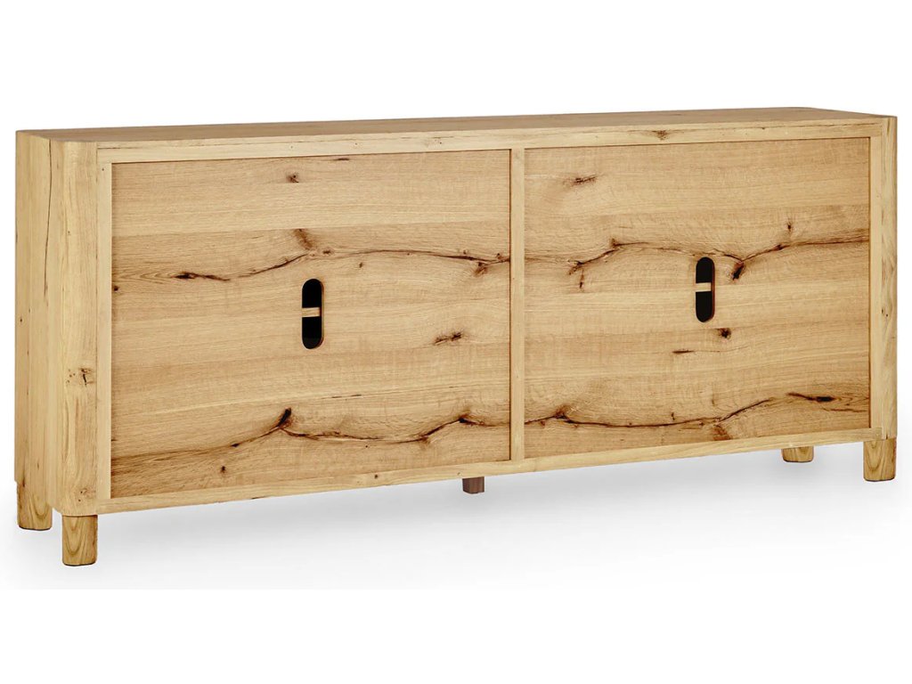 Orlando Solid Wood 4Dr Buffet - True Natural - image 2