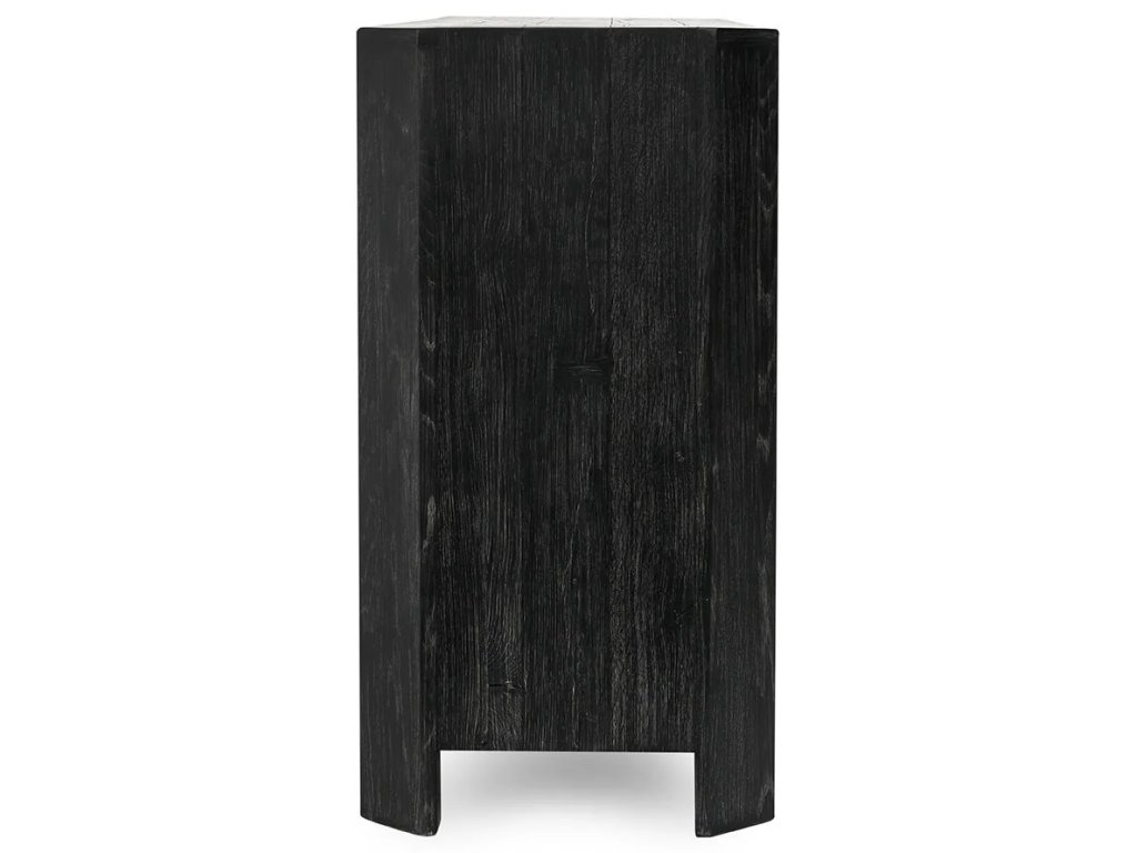 Macarthur Solid Wood 4Dr Cabinet - Aged Black - main image