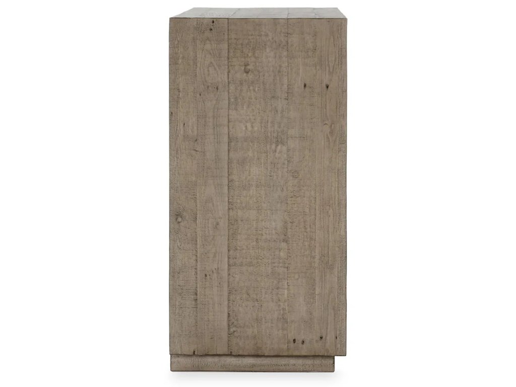 Denver Solid Wood 2Dr Cabinet - Distressed Gray/Antique White - main image