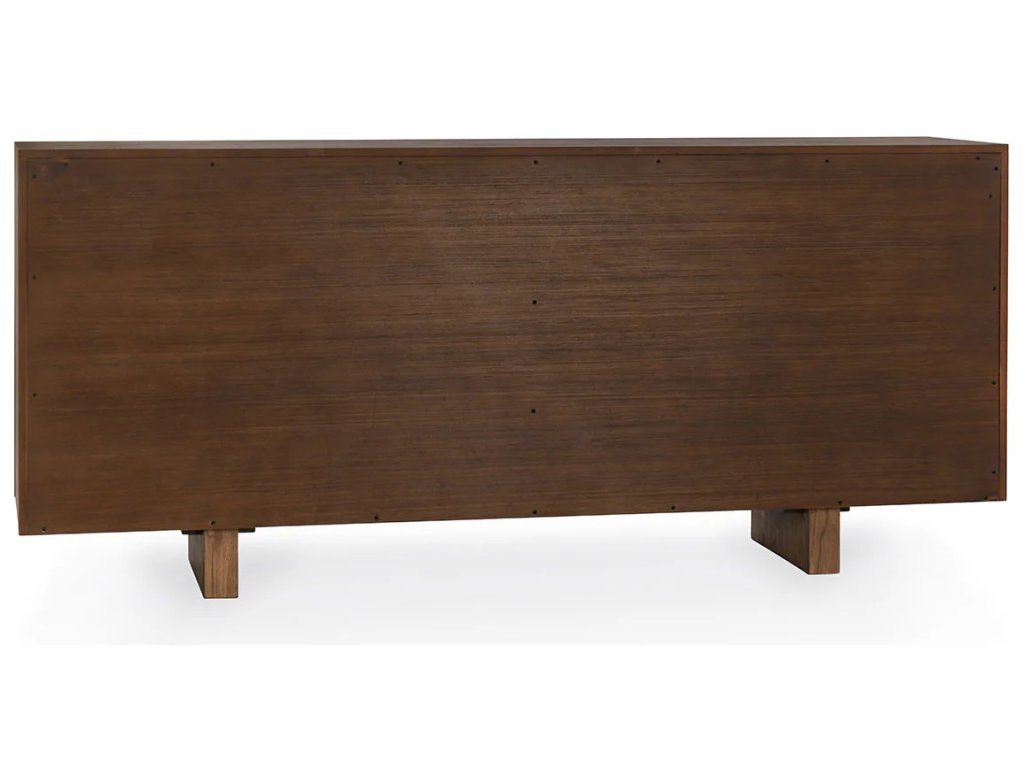 Roya Solid Wood 4Dr Cabinet - Toasted Brown - image 2