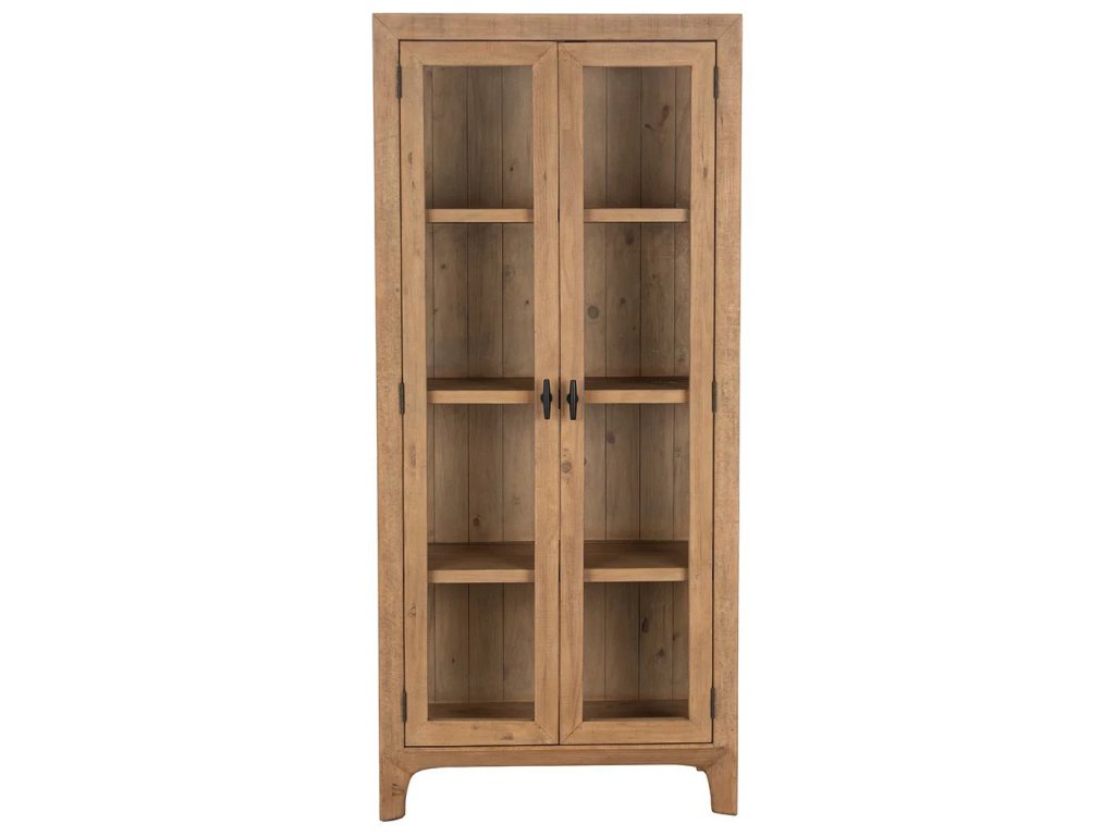 Crest Solid Wood Tall Cabinet - Warm Natural - image 1