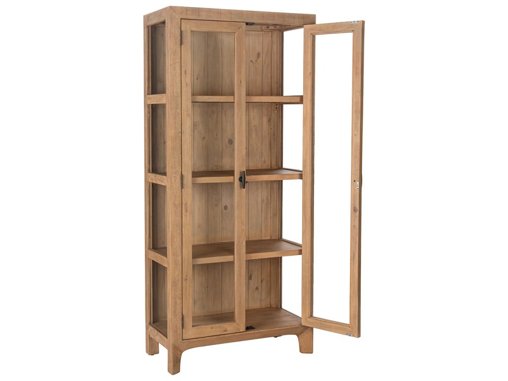 Crest Solid Wood Tall Cabinet - Warm Natural - image 4